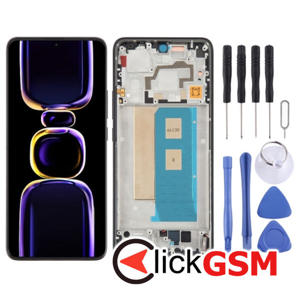 Piesa Display Cu Touchscreen Si Rama Black Xiaomi Redmi K60 3et5