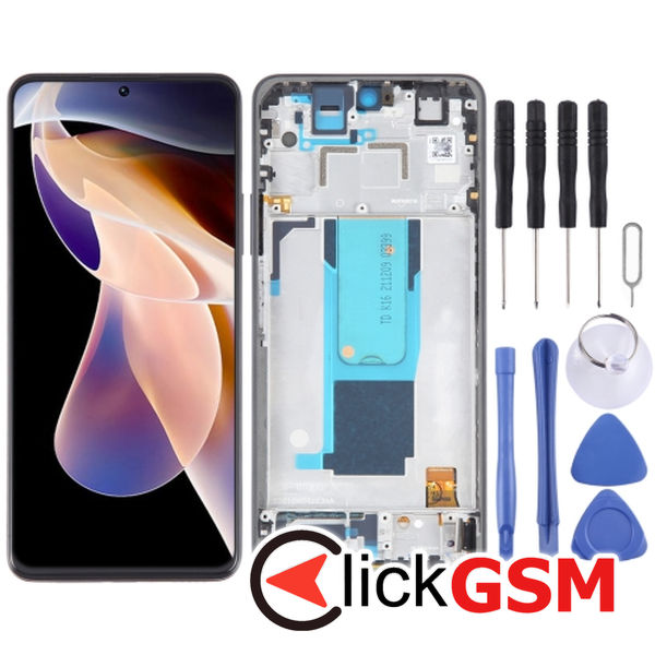 Piesa Piesa Display Cu Touchscreen Si Rama Black Xiaomi Redmi Note 11 Pro.plus 5g 2uvk