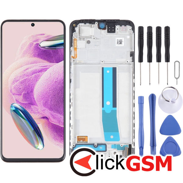 Piesa Display Cu Touchscreen Si Rama Black Xiaomi Redmi Note 12s 49d0