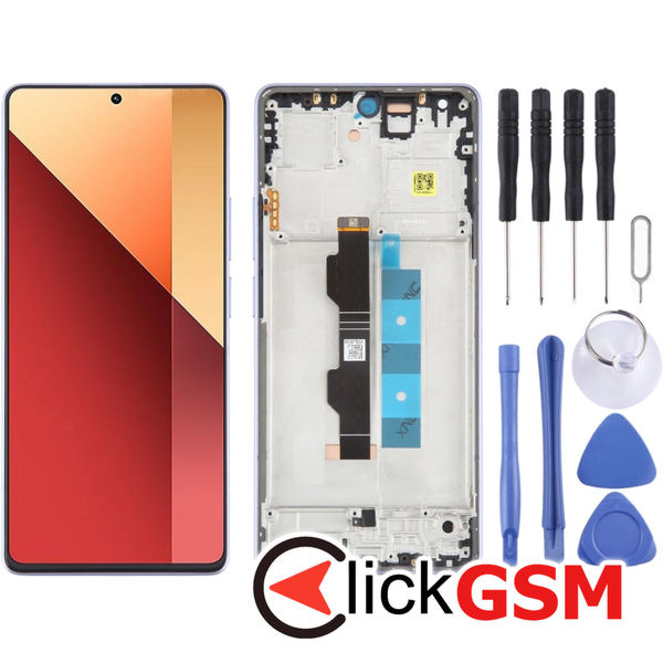 Piesa Piesa Display Cu Touchscreen Si Rama Black Xiaomi Redmi Note 13 Pro 4g 49az