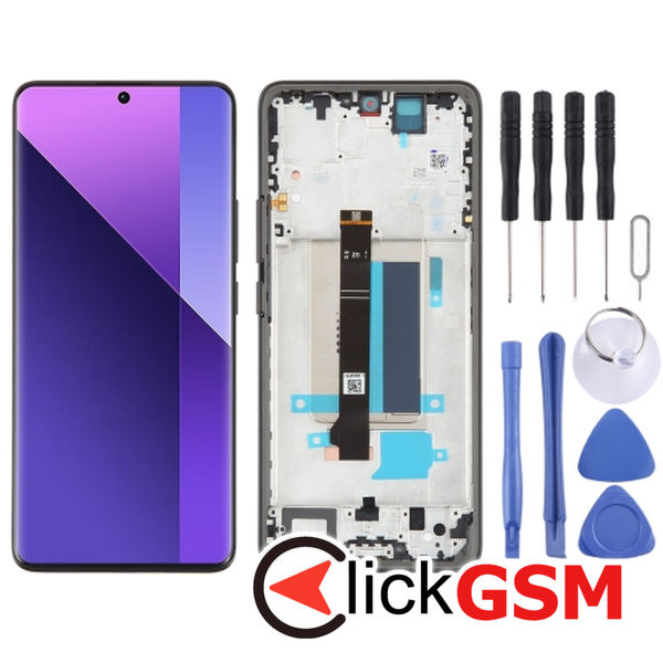 Piesa Piesa Display Cu Touchscreen Si Rama Black Xiaomi Redmi Note 13 Pro.plus 499n