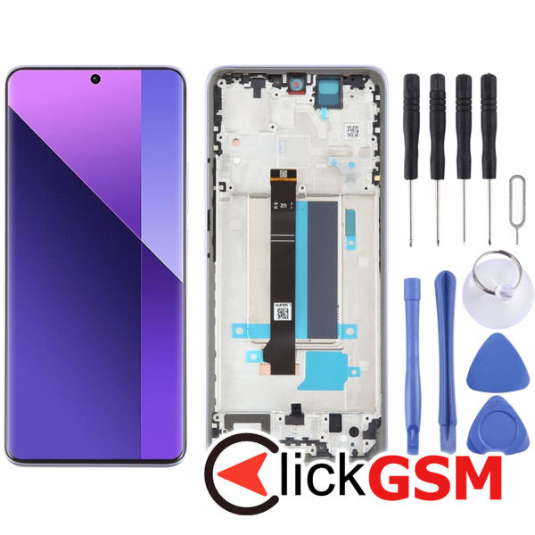 Piesa Piesa Display Cu Touchscreen Si Rama Black Xiaomi Redmi Note 13 Pro.plus 49at