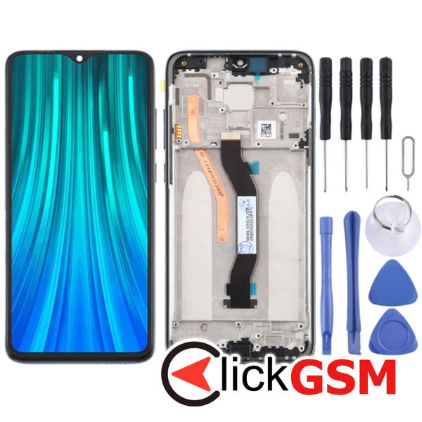 Piesa Display Cu Touchscreen Si Rama Black Xiaomi Redmi Note 8 Pro 3008