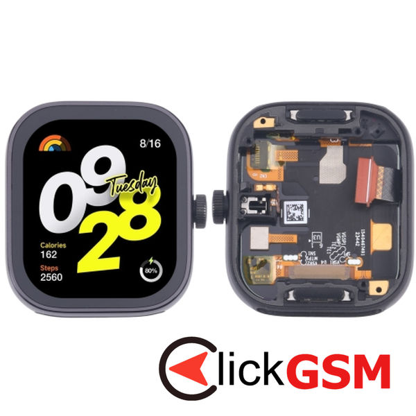 Piesa Piesa Display Cu Touchscreen Si Rama Black Xiaomi Watch 4 2gs