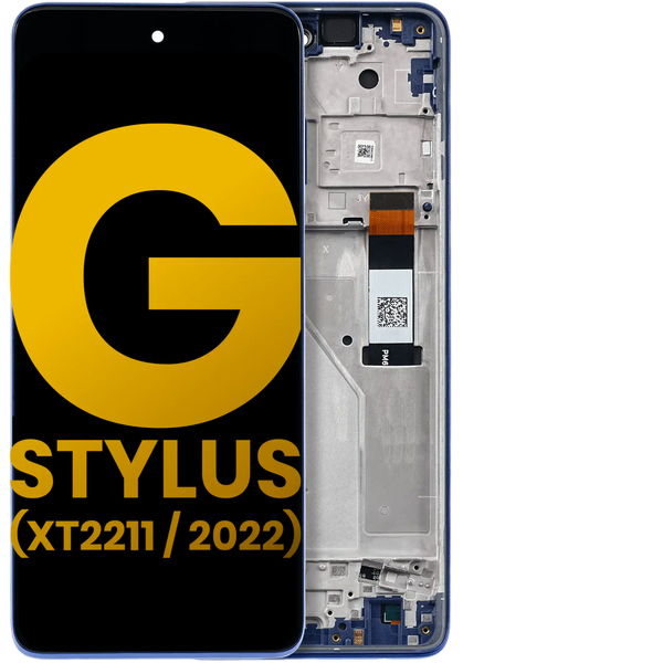 Motorola Moto G Stylus 2022 · LCD Assembly With Frame For Motorola Moto G Stylus 4G (XT2211 / 2022) (Refurbished) (Twilight Blue)
