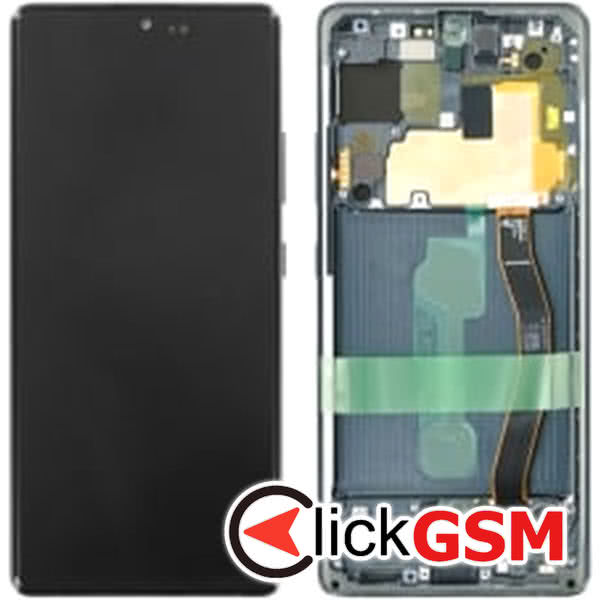 Piesa Piesa Display Cu Touchscreen Si Rama Bleumarin Samsung Galaxy S20 Fe Ggg