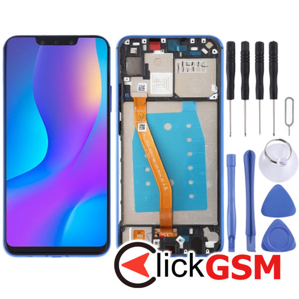 Piesa Piesa Display Cu Touchscreen Si Rama Blue Huawei Nova 3i 2f6f