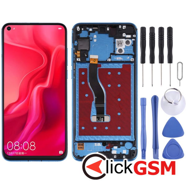 Piesa Piesa Display Cu Touchscreen Si Rama Blue Huawei Nova 4 23to