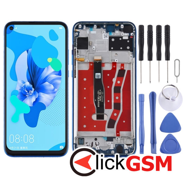 Piesa Piesa Display Cu Touchscreen Si Rama Blue Huawei Nova 5i 23tb