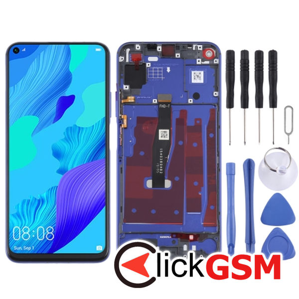 Piesa Piesa Display Cu Touchscreen Si Rama Blue Huawei Nova 5t 2uro