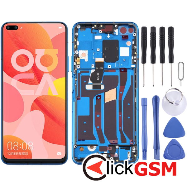 Piesa Display Cu Touchscreen Si Rama Blue Huawei Nova 6 5g 302w