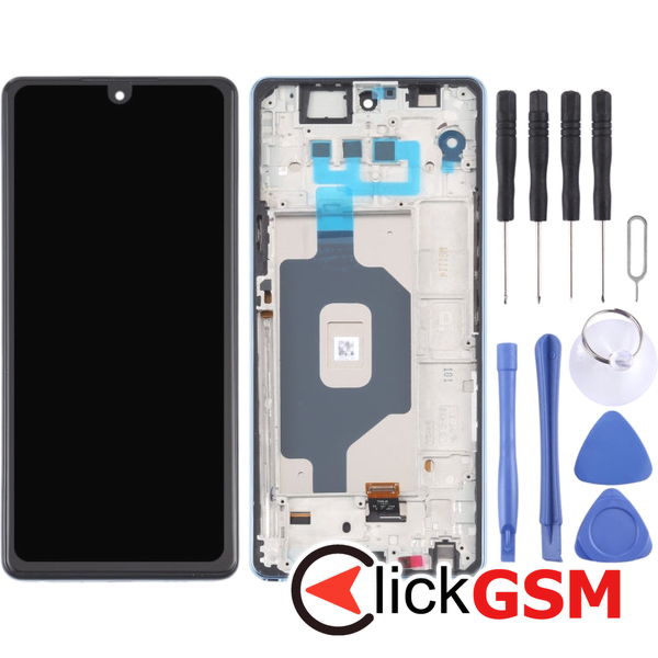 Piesa Display Cu Touchscreen Si Rama Blue Lg Stylo 6 2694