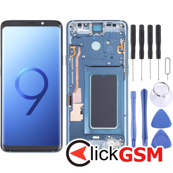 Piesa Piesa Display Cu Touchscreen Si Rama Blue Samsung Galaxy S9.plus 4f1v