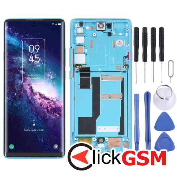 Piesa Display Cu Touchscreen Si Rama Blue Tcl 20 Pro 5g 2g51