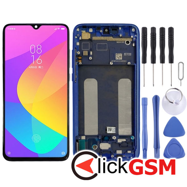 Piesa Piesa Display Cu Touchscreen Si Rama Blue Xiaomi Mi Cc9 25z8