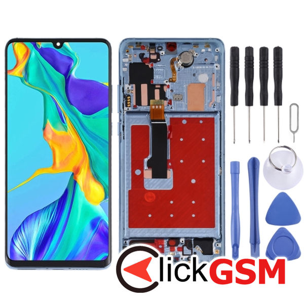 Piesa Display Cu Touchscreen Si Rama Breathing Crystal Huawei P30 Pro 23t6