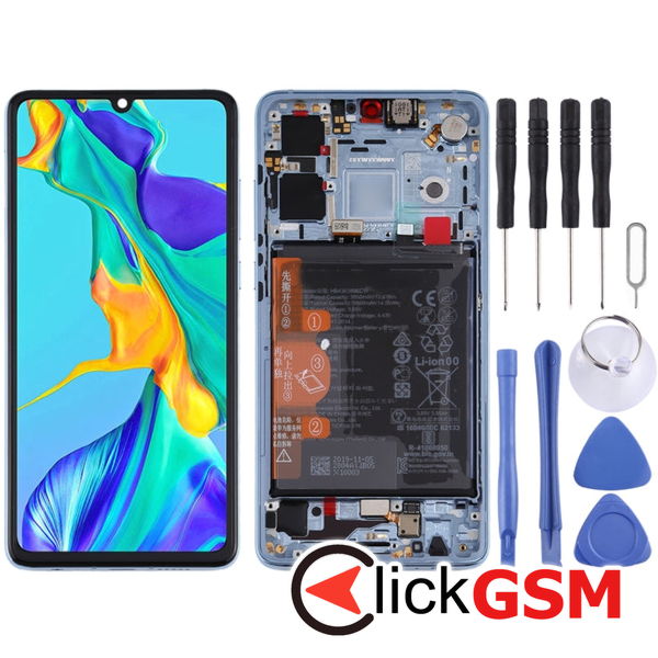 Piesa Piesa Display Cu Touchscreen Si Rama Crystal Huawei P30 23t8