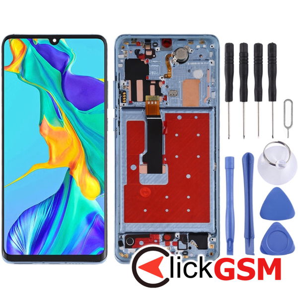 Piesa Display Cu Touchscreen Si Rama Crystal Huawei P30 Pro 23t6