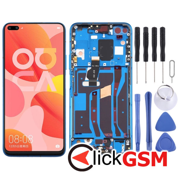 Piesa Piesa Display Cu Touchscreen Si Rama Dark Blue Huawei Nova 6 5g 302w