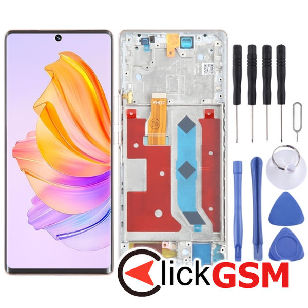 Piesa Piesa Display Cu Touchscreen Si Rama Gold Honor 80 Se 30ba