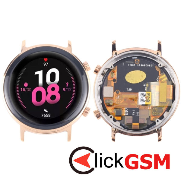 Piesa Piesa Display Cu Touchscreen Si Rama Gold Huawei Watch Gt2 42mm 23ku