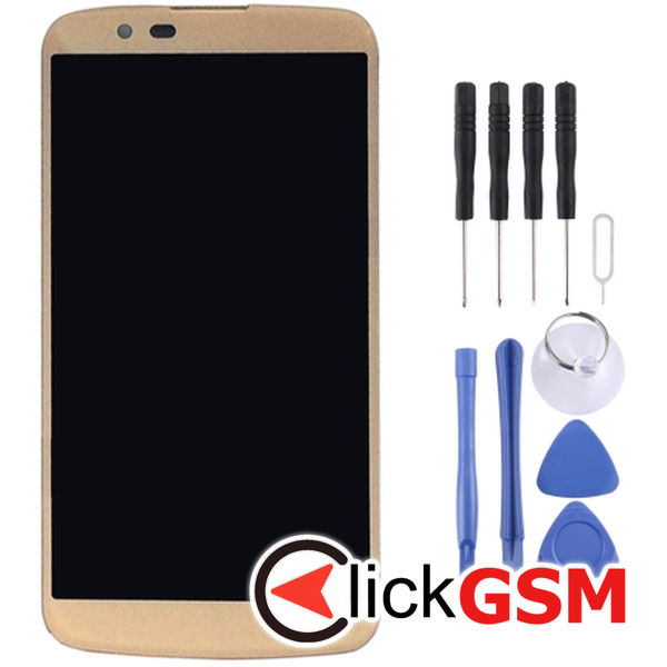 Piesa Piesa Display Cu Touchscreen Si Rama Gold Lg K10 4nlh