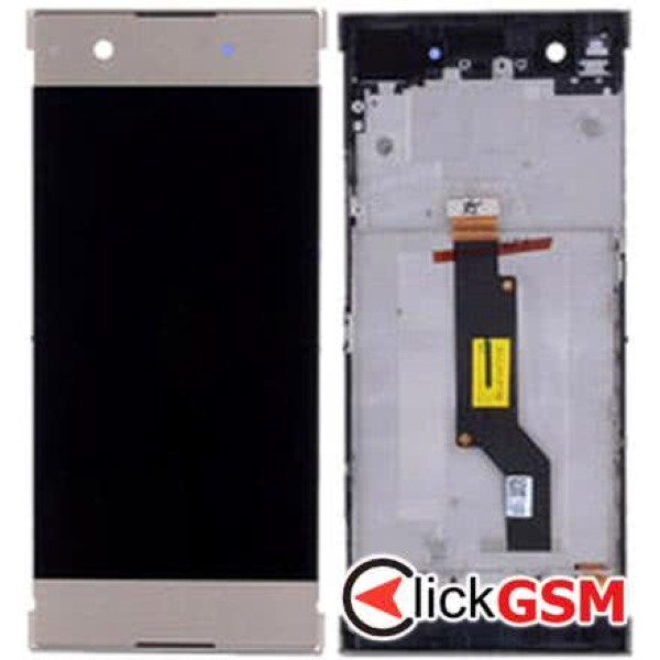 Piesa Piesa Display Cu Touchscreen Si Rama Gold Sony Xperia Xa1 2fxt