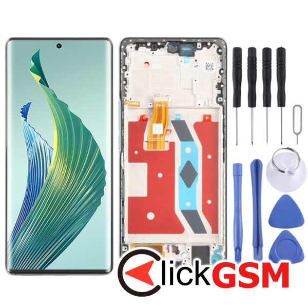 Piesa Piesa Display Cu Touchscreen Si Rama Green Honor Magic5 Lite 2zn4