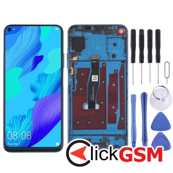 Piesa Piesa Display Cu Touchscreen Si Rama Green Huawei Nova 5t 2urn