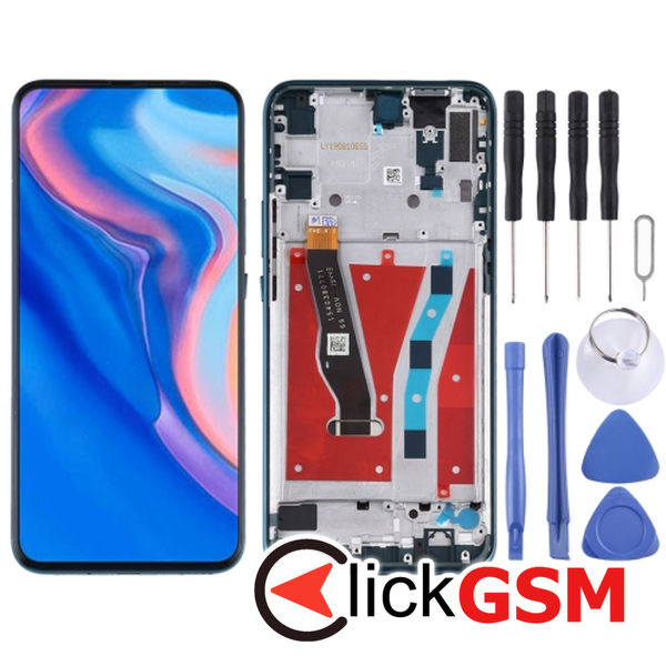 Piesa Piesa Display Cu Touchscreen Si Rama Green Huawei P Smart Z 23t9