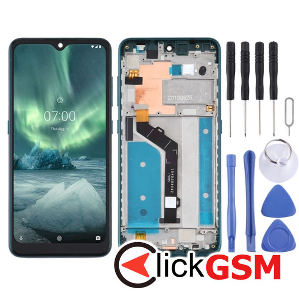 Piesa Display Cu Touchscreen Si Rama Green Nokia 6.2 49ly