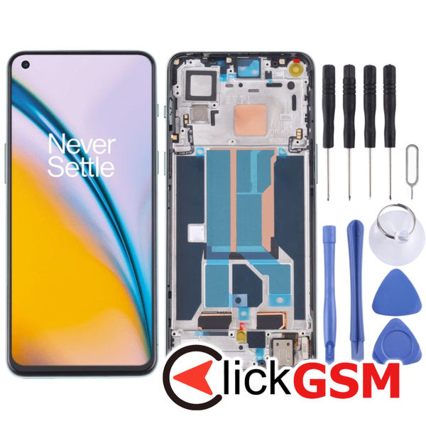 Piesa Display Cu Touchscreen Si Rama Green Oneplus Nord 2 5g 2uy6