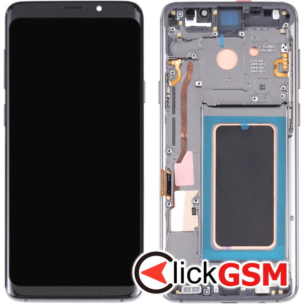 Piesa Piesa Display Cu Touchscreen Si Rama Grey Samsung Galaxy S9.plus 4ena