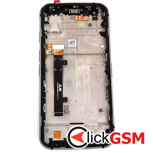 Piesa Display Cu Touchscreen Si Rama Gri Cat S62 Pro 4fn1