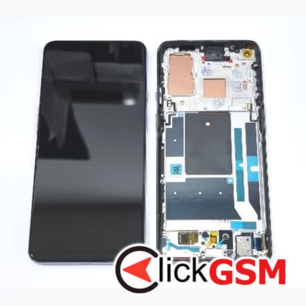 Piesa Display Cu Touchscreen Si Rama Gri Oneplus 9 24tp