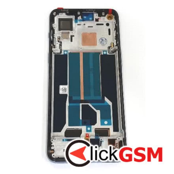 Piesa Display Cu Touchscreen Si Rama Gri Oneplus Nord 2 5g 2a1k