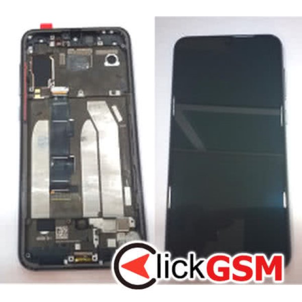 Piesa Display Cu Touchscreen Si Rama Gri Xiaomi Mi 9 Se 38j9