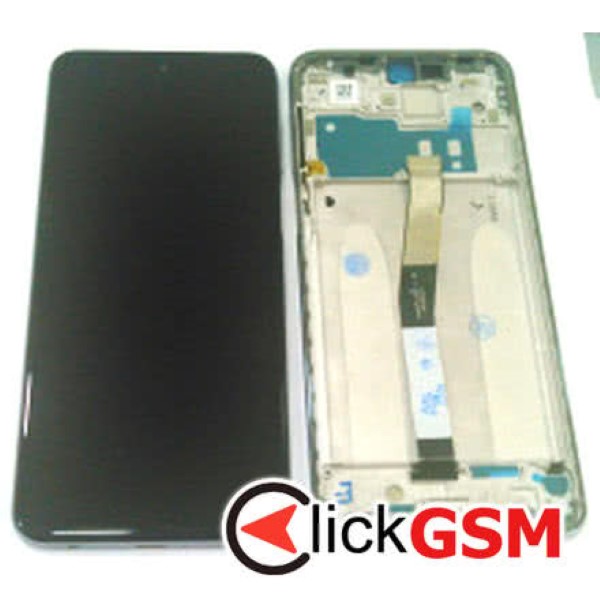 Piesa Display Cu Touchscreen Si Rama Gri Xiaomi Redmi Note 9s 3aj4