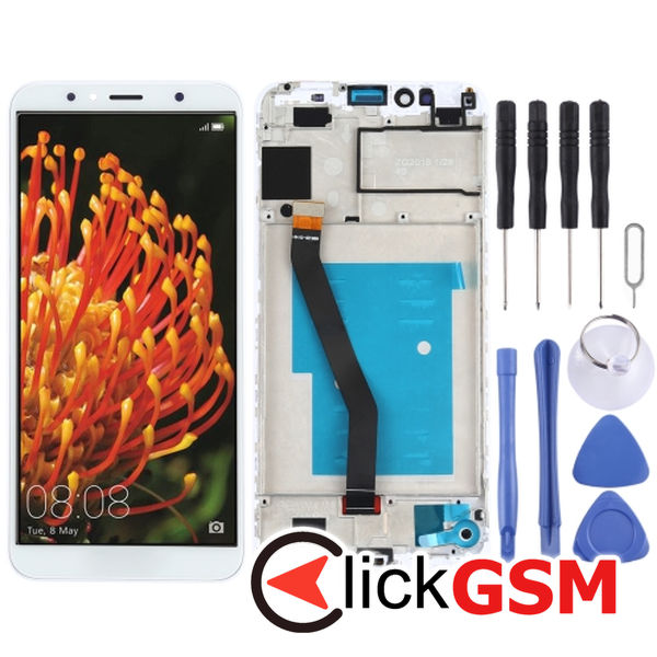 Piesa Display Cu Touchscreen Si Rama Huawei Y6 2018 24qb