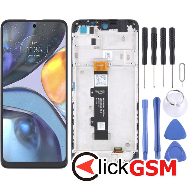 Piesa Display Cu Touchscreen Si Rama Motorola Moto G22 22rx