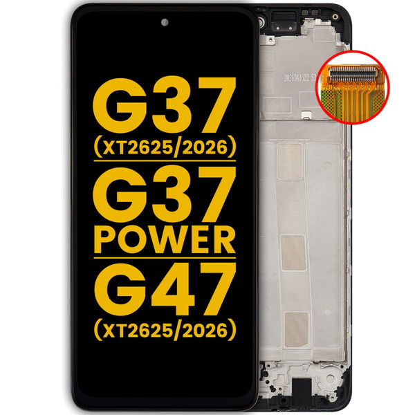Schimbare Display cu TouchScreen, Rama Motorola Moto G37 · LCD Assembly With Frame For Motorola Moto G47 (XT2625-1-2 / 2026) / G77 Power (XT2625-12/2026) (Refurbished) (All Colors)