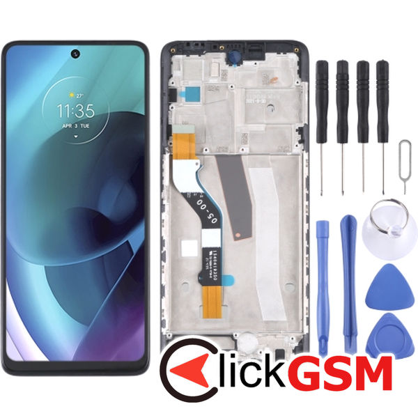 Piesa Display Cu Touchscreen Si Rama Motorola Moto G51 5g 22s2