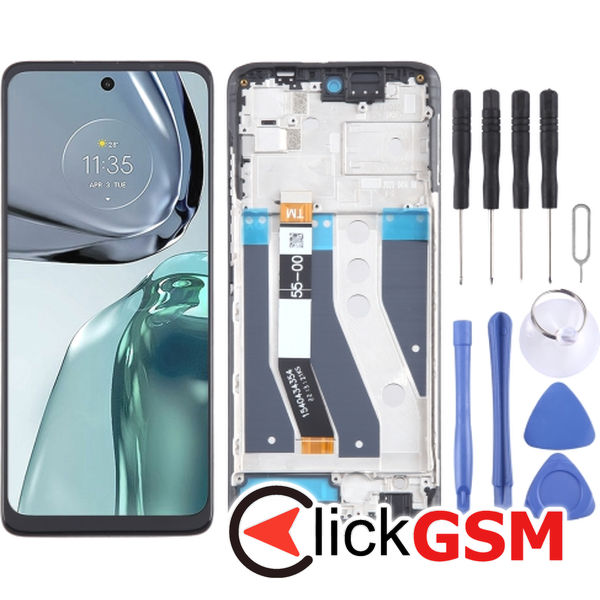 Piesa Display Cu Touchscreen Si Rama Motorola Moto G62 5g 3fyj