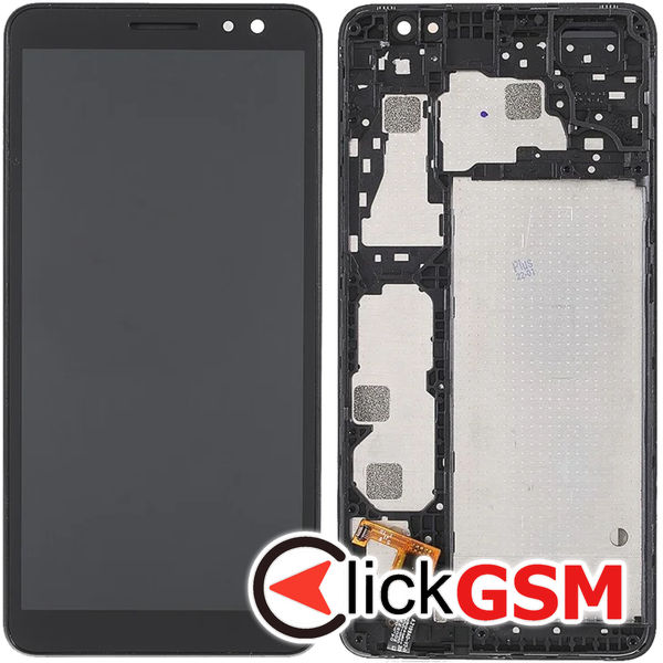 Piesa Display Cu Touchscreen Si Rama Negru Alcatel 1b 2020 4qf0