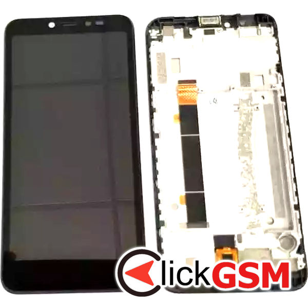 Piesa Display Cu Touchscreen Si Rama Negru Alcatel 1v 2mnd