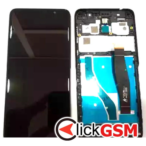 Piesa Display Cu Touchscreen Si Rama Negru Alcatel 1x 2019 2n9b