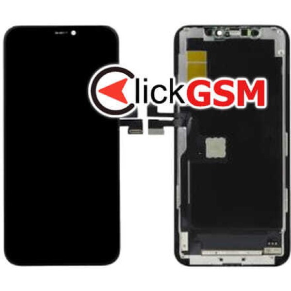 Piesa Piesa Display Cu Touchscreen Si Rama Negru Apple Iphone 11 Pro Pyh