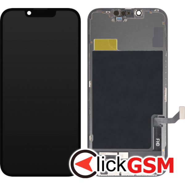 Piesa Display Cu Touchscreen Si Rama Negru Apple Iphone 14 4i0y