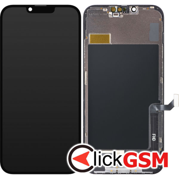 Piesa Display Cu Touchscreen Si Rama Negru Apple Iphone 14 Plus 4i0m