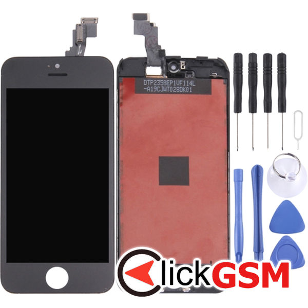 Piesa Piesa Display Cu Touchscreen Si Rama Negru Apple Iphone 5c 4far